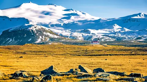 Gletscher Snæfellsjökull in Island-placeholder
